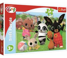 Trefl - Puzzle - Bing Bunny Zábava v parku MAXI / 24 dílků / 60 x 40 cm / věk 3+