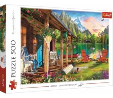 Trefl - Puzzle - Chata v horách / 500 dílků / 48 x 34 cm / věk 10+