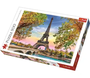 Trefl - Puzzle - Romantická Paříž / 500 dílků / 48 x 34 cm / věk 10+