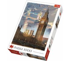 Trefl - Puzzle - Londýn za úsvitu / 1000 dílků / 48 x 68.3 cm / věk 12+