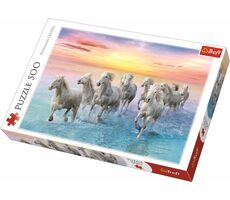 Trefl - Puzzle - Stádo běžících běloušů / 500 dílků / 48 x 34 cm / věk 10+