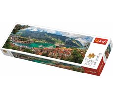 Trefl - Puzzle - Panoramatické puzzle Kotor  Černá Hora / 500 dílků / 66 x 23.7 cm / věk 10+