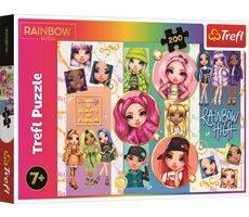Trefl - Puzzle - Rainbow High: Přátelství / 200 dílků / 48 x 34 cm / věk 7+