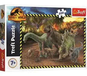 Trefl - Puzzle - Jurský svět: Nadvláda - 200 dílků / 48 x 34 cm / věk 7+