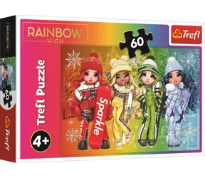 Trefl - Puzzle - Rainbow High: Veselé panenky / 60 dílků / 33 x 22 cm / věk 4+