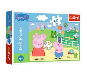 Trefl - Puzzle - Prasátko Peppa / 60 dílků / 33 x 22 cm / věk 4+