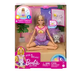 Mattel HHX64 Barbie Self-Care - Panenka a meditace od rána do večera / od 3 let
