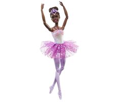 Mattel HLC26 Barbie Dreamtopia - Svítící magická baletka s fialovou sukní / od 3 let