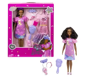 Mattel HMM67 Moje první Barbie - panenka den a noc - Růžová / od 3 let