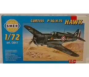 Směr Curtiss P-36/H.75 Hawk / Plastikový model / 1:72 / 44 dílků / od 8 let