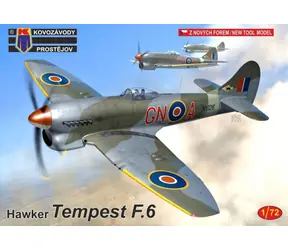 Kovozávody Prostějov Tempest F.6 / Plastikový model / 1:72 / 65 dílků / od 14 let
