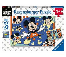 Ravensburger - Puzzle - Disney: Mickey Mouse / 2x24 dílků / od 4 let