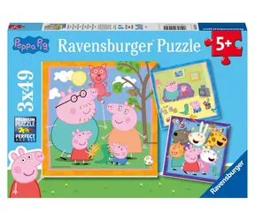 Ravensburger - Puzzle - Prasátko Peppa / 3x49 dílků / od 5 let