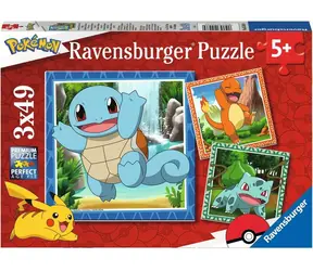 Ravensburger - Puzzle - Vypusťte Pokémony / 3x49 dílků / od 5 let