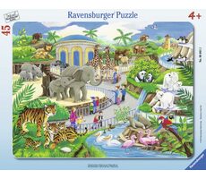 Ravensburger - Puzzle - Návštěva v ZOO / 45 dílků / od 4 let