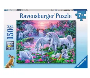 Ravensburger - Puzzle - Jednorožci při západu slunce / 150 dílků / od 7 let