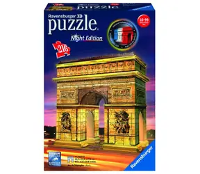 Ravensburger 3D Vítězný oblouk (Noční edice) / 216 dílků / od 10 let