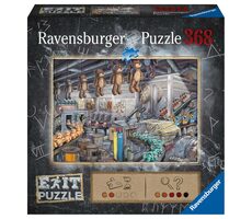Ravensburger Exit Puzzle: V továrně na hračky / 368 dílků / 70 x 50 cm / od 12 let