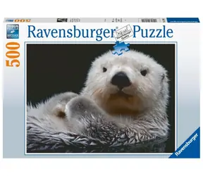 Ravensburger - Puzzle - Roztomilá malá vydra / 500 dílků / 49 x 36 cm / od 12 let