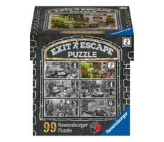 Ravensburger Exit Puzzle: Obývací pokoj / 99 dílků / 26 x 18 cm / od 14 let