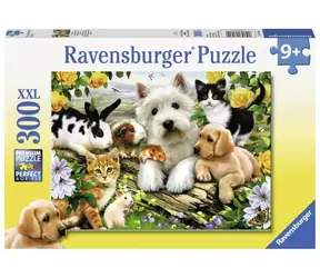 Ravensburger - Puzzle - Veselé přátelství zvířat / 300 dílků / od 9 let