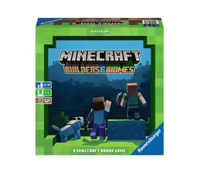 Ravensburger Minecraft: Builders & Biomes / Délka hry 30 minut / počet hráčů 2-4 / od 10 let
