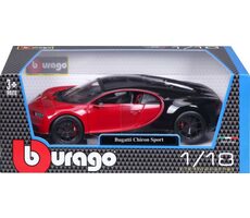 Bburago Plus Bugatti Chiron Sport PLUS red / měřítko 1:18 / od 3 let / Červená