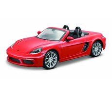 Bburago Plus Porsche 718 Boxster Orange / měřítko 1:24 / od 3 let / Červená