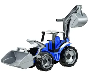 Lena Traktor se lžící a bagrem modro-šedá  / od 3 let