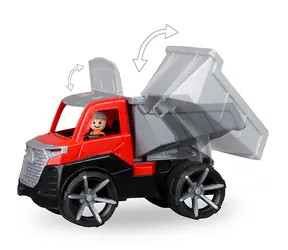 Lena TRUXX2 auto sklápěč červeno-šedá / od 2 let