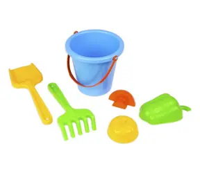 Lena Pískový set kyblík a formičky zeleniny v síťce / od 2 let