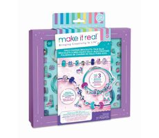 Make it Real Sada pro výrobu náramků - modrá / od 8 let