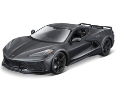 Maisto Chevrolet Corvette Stingray 2020 šedá / měřítko 1:18 / od 3 let