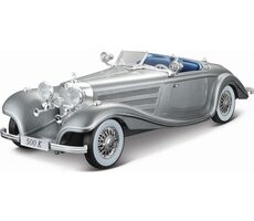 Maisto Mercedes-Benz 500 K Typ Specialroadster 1936 šedá / měřítko 1:18 / od 3 let