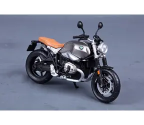 Maisto BMW R ninet Scrambler stříbrná / měřítko 1:12 / od 3 let