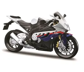 Maisto BMW S1000RR 2010 stříbrná / měřítko 1:12 / od 3 let