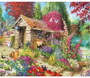 Norimpex Diamantová mozaika - Chata v zahradě