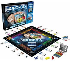 Hasbro Monopoly Super elektronické bankovnictví CZ verze / Délka hry: 60+ minut / Počet hráčů: 2-4 / od 8 let