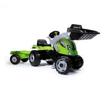 Smoby Šlapací traktor Farmer Max se lžící a vozíkem / od 3 let