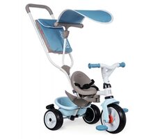 Smoby Tříkolka Baby Balade Plus modrá / od 10 měsíců