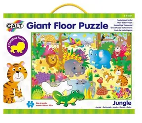 GALT Velké podlahové puzzle – zvířátka v džungli / 3 - 6 let