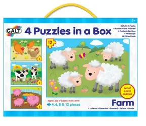 GALT 4 Puzzle v krabici - Farma / od 3 let