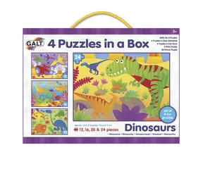 GALT 4 Puzzle v krabici - Dinosauři / od 3 let