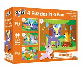 GALT 4 Puzzle v krabici - V lese / od 3 let