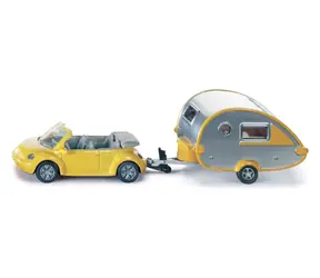 SIKU Blister - osobní automobil s obytným přívěsem / od 3 let