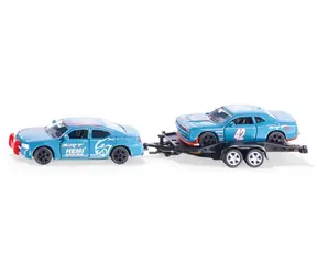 SIKU Super - Dodge Charger se závodním autem na vleku / od 3 let