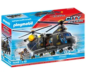 Playmobil® City Action 71149 Záchranářská helikoptéra speciální jednotky / Počet dílků: 117 / od 5 let