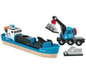 Brio Nákladní loď převážející kontejnery s jeřábem / od 3 let