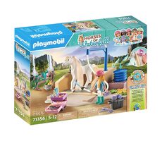 Playmobil® Horses of Waterfall 71354 Isabella & Lioness mycí box / Počet dílků: 86 / od 5 let