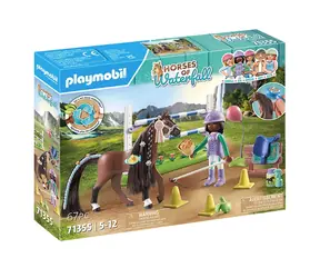 Playmobil® Horses of Waterfall 71355 Zoe & Blaze s turnajovým hřištem / Počet dílků: 67 / od 5 let